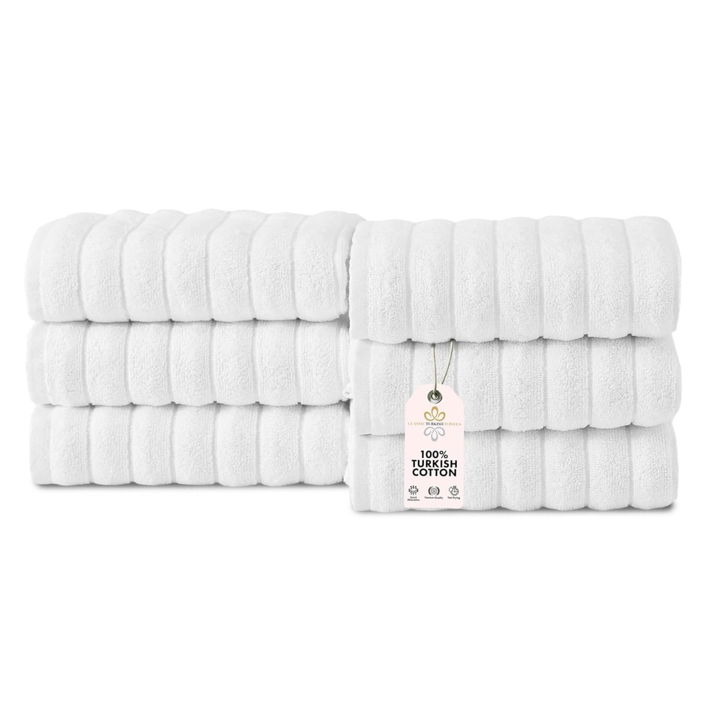 Turkish Cotton Luxury Towel Set Ultra Absorbent Spa Bath Towels