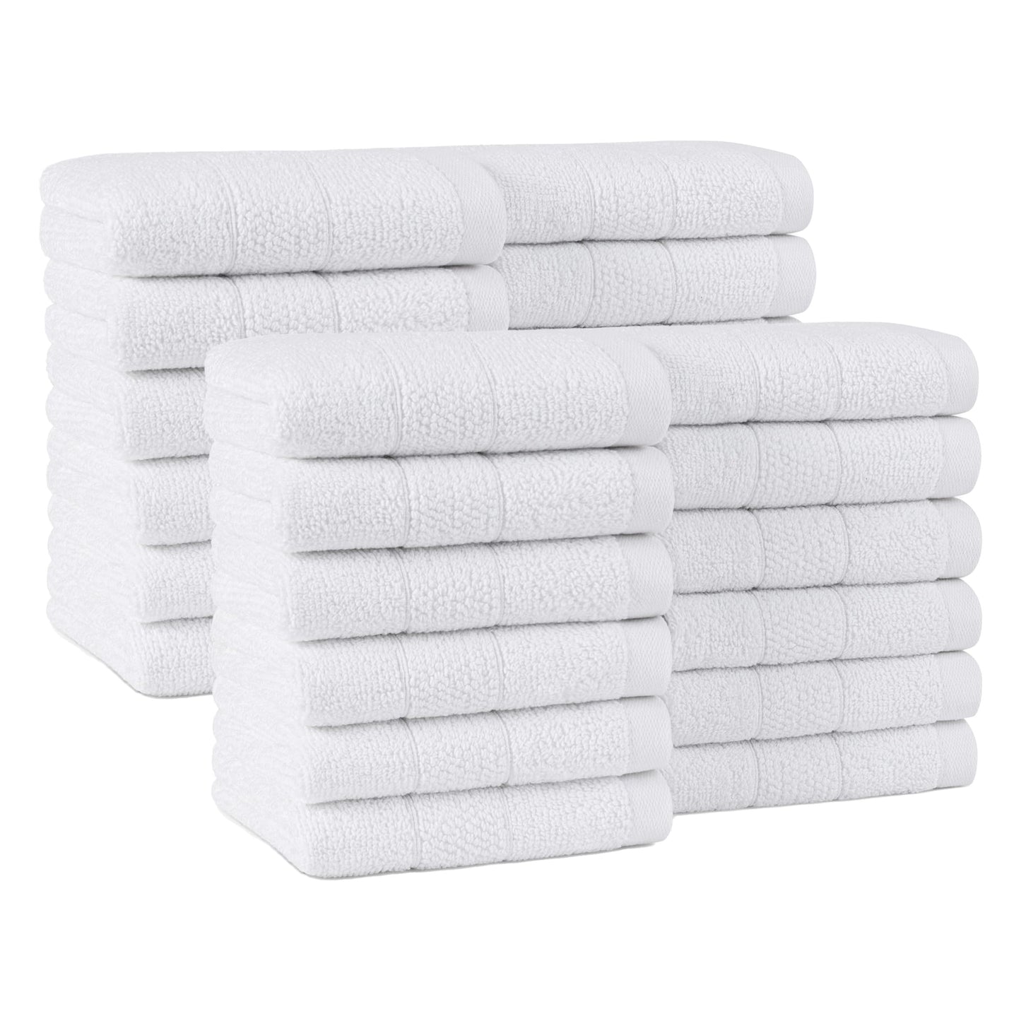 Ring Spun Cotton Washcloth Set Soft Absorbent Multipurpose Fingertip Towels