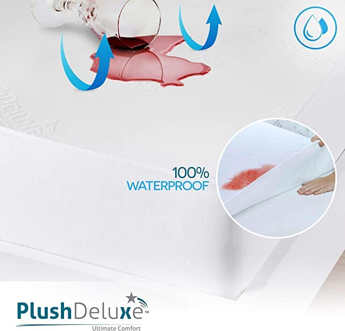 Bamboo Waterproof Mattress Protector Ultra Soft Breathable Deep Pocket Bed Cover
