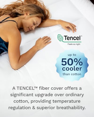 Memory Foam Mattress Topper Pillow Top Dual Layer Cooling Mattress Pad