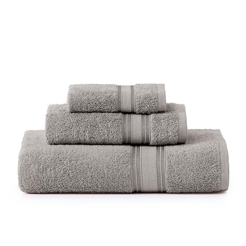 Zero Twist Cotton Bath Towel Set Quick Dry Ultra Absorbent Soft Towels