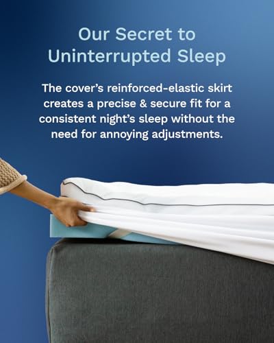 Memory Foam Mattress Topper Pillow Top Dual Layer Cooling Mattress Pad