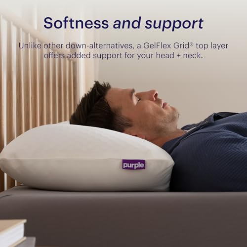 Down Alternative Side Sleeper Support Pillow Breathable Cover