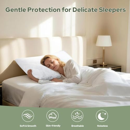 Waterproof Zippered Pillow Protectors King Size Hypoallergenic Pillow Covers
