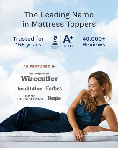 Memory Foam Mattress Topper Pillow Top Dual Layer Cooling Mattress Pad