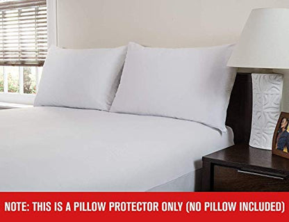 Waterproof Knitted Pillow Protector Zippered Bed Bug Proof Hypoallergenic Pillow Cover