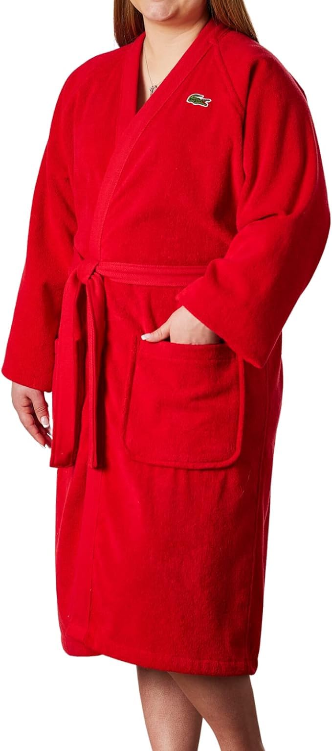 Cotton Terry Bathrobe Unisex Soft Absorbent Quick Dry Spa Robe
