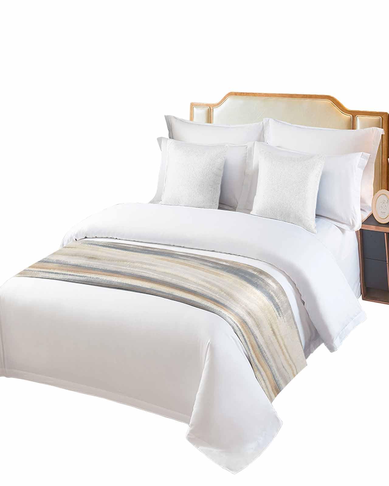 Abstract Bed Runner Luxury Modern Decorative Bed Scarf Bedroom Throw