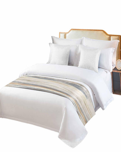 Abstract Bed Runner Luxury Modern Decorative Bed Scarf Bedroom Throw