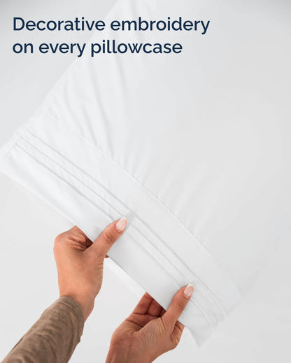 Cooling Sheet Set 4 Piece Ultra Soft Deep Pocket Breathable Bedding