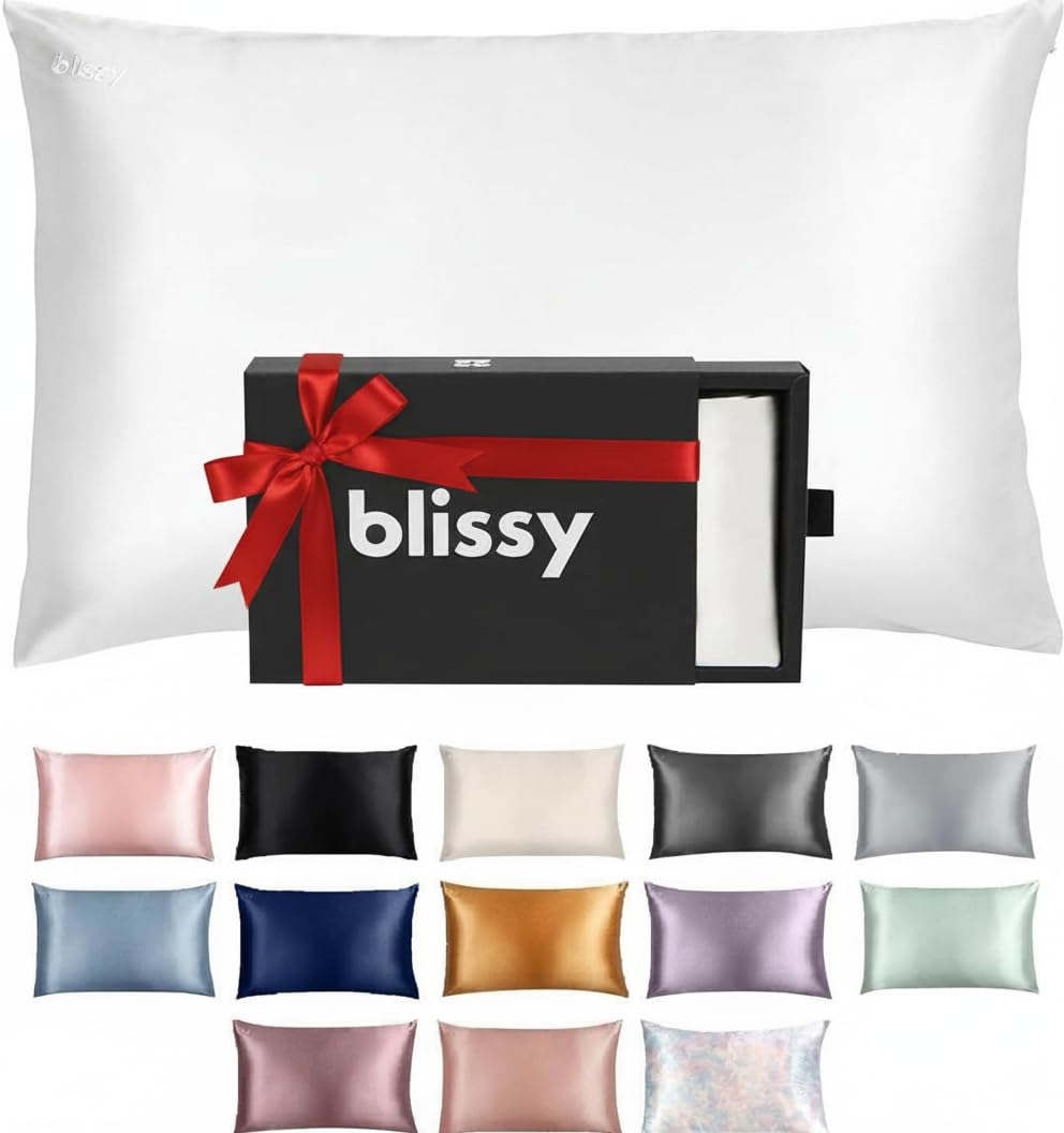 Silk Pillowcase 100% Mulberry Silk 22 Momme Smooth Hair Skin Pillow Cover