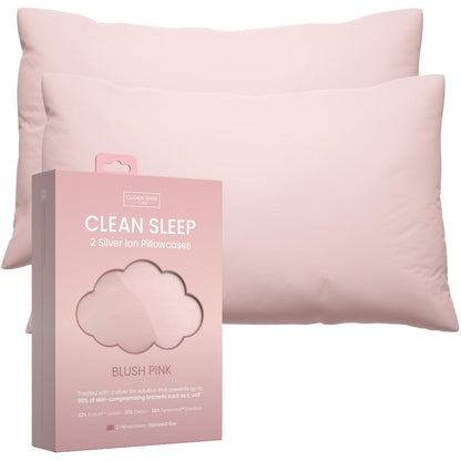 Silver Ion Pillowcases Hypoallergenic Sensitive Skin Pillow Covers