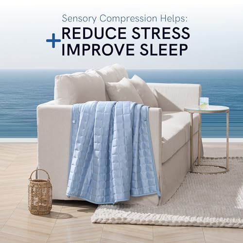 Cooling Weighted Blanket Glass Bead All Season Heavy Bed Throw