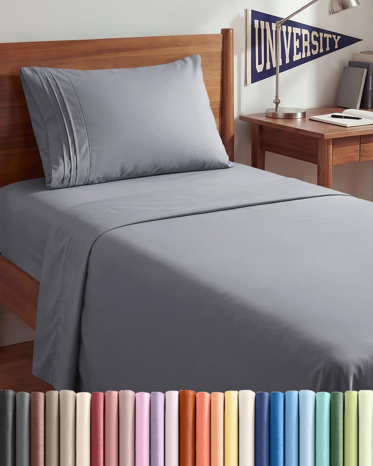 Cooling Sheet Set 4 Piece Ultra Soft Deep Pocket Breathable Bedding
