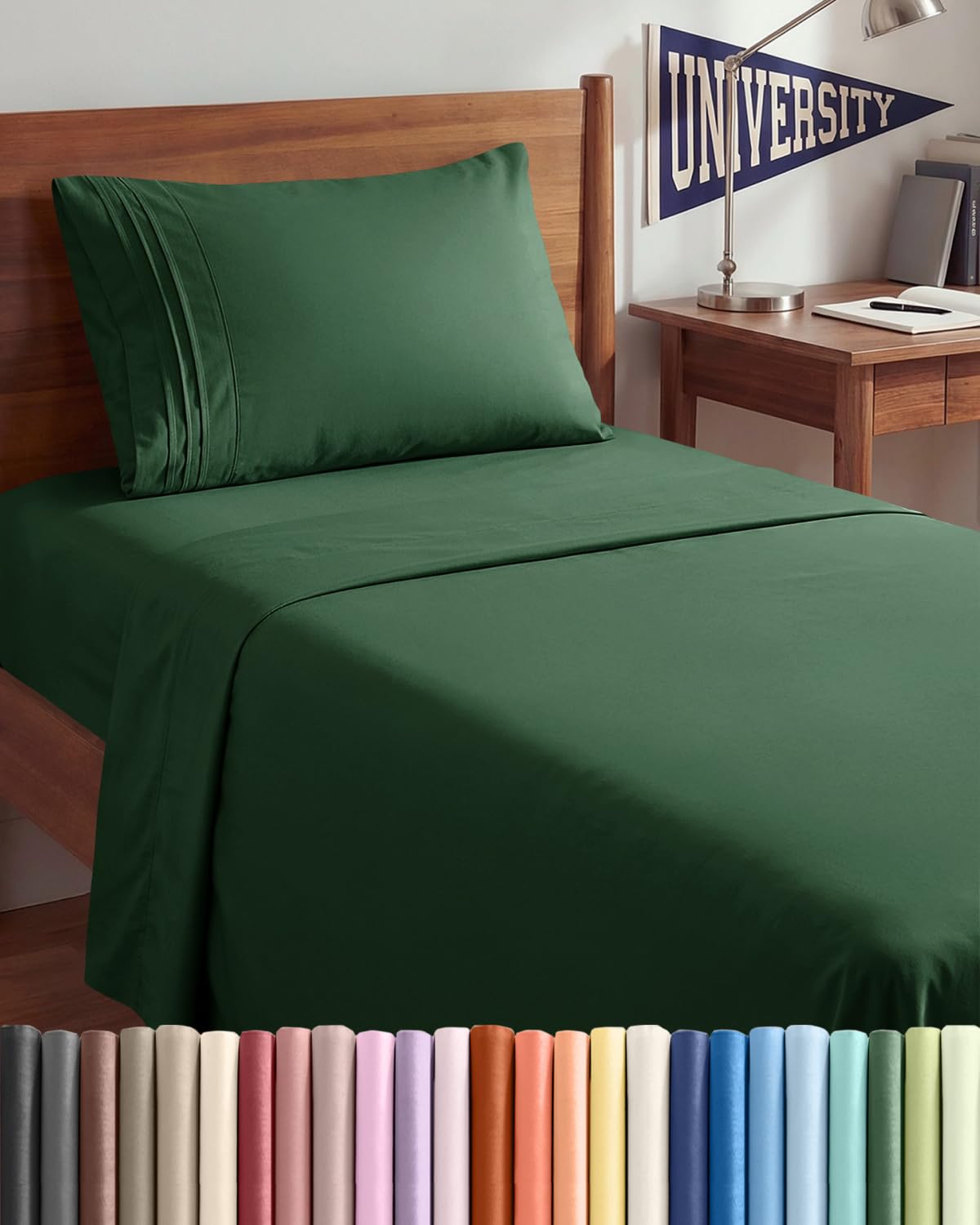 Cooling Sheet Set 4 Piece Ultra Soft Deep Pocket Breathable Bedding