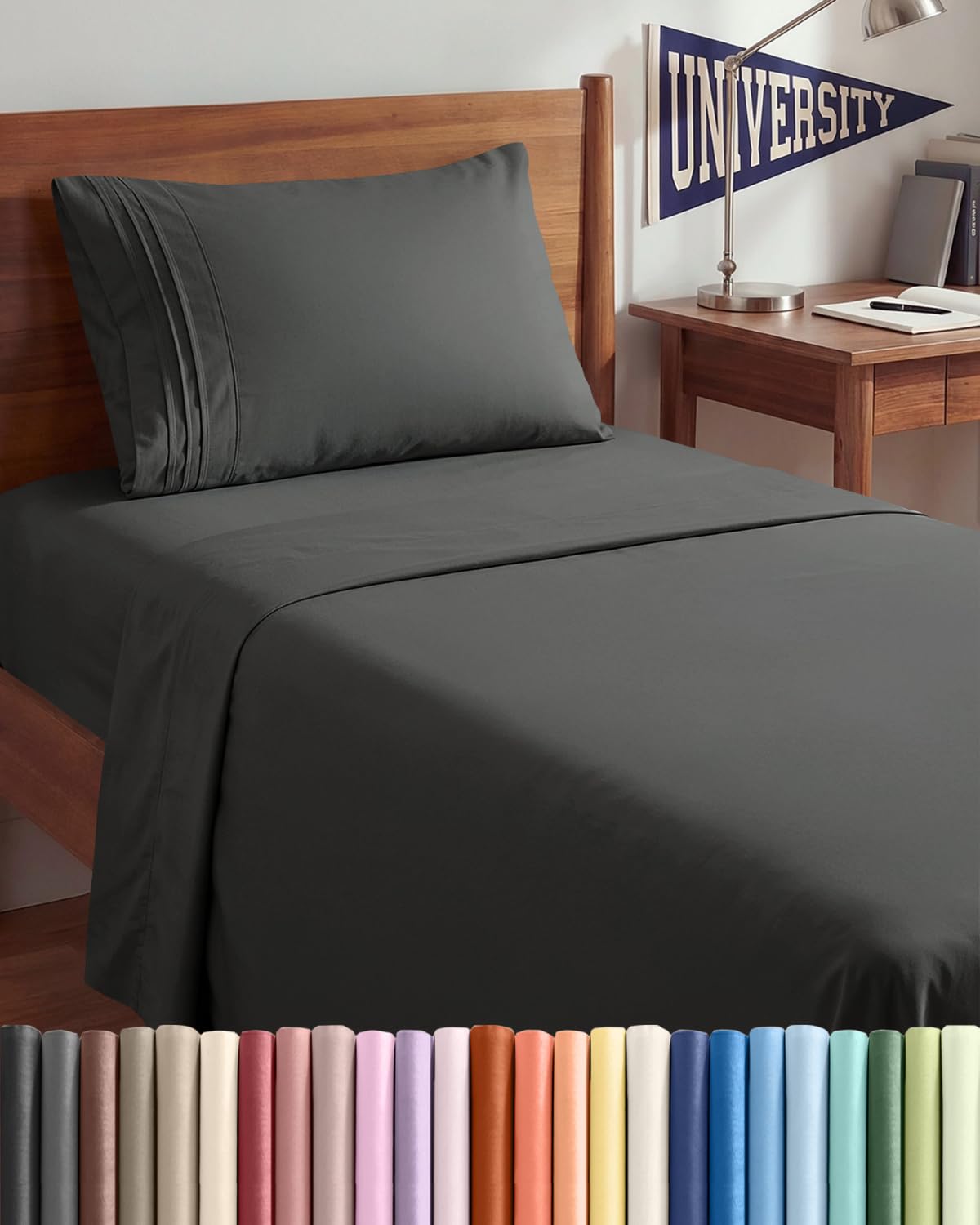 Cooling Sheet Set 4 Piece Ultra Soft Deep Pocket Breathable Bedding