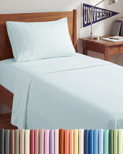 Cooling Sheet Set 4 Piece Ultra Soft Deep Pocket Breathable Bedding