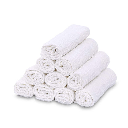 Cotton Washcloth Set 12x12 Kitchen Cleaning Cloths Commercial Grade Towels