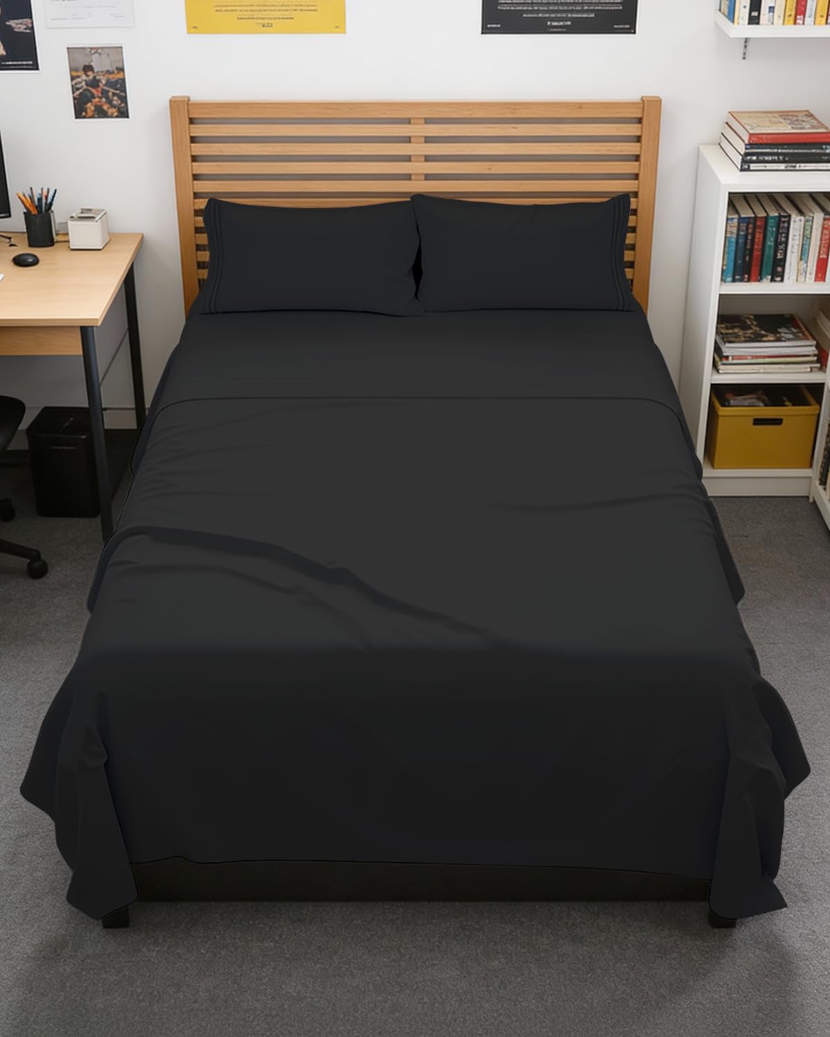 Cooling Sheet Set 4 Piece Ultra Soft Deep Pocket Breathable Bedding