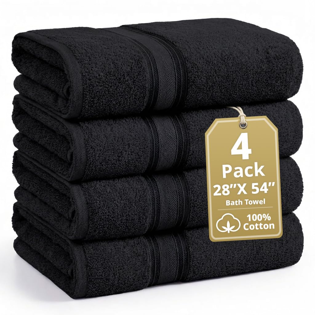 Zero Twist Cotton Bath Towel Set Quick Dry Ultra Absorbent Soft Towels
