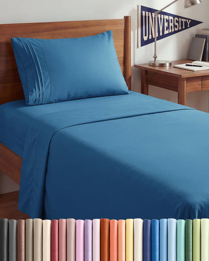 Cooling Sheet Set 4 Piece Ultra Soft Deep Pocket Breathable Bedding
