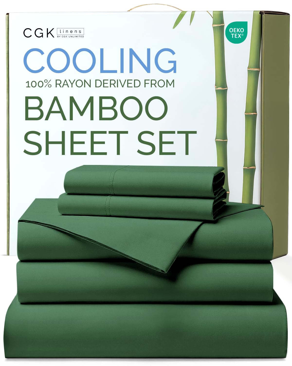 Bamboo Sheet Set Deep Pocket Breathable Bedding Set