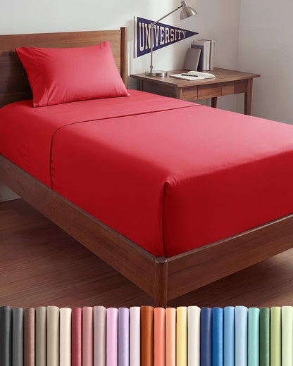 Bamboo Cooling Sheet Set Deep Pocket Breathable Bed Sheets 4 Piece