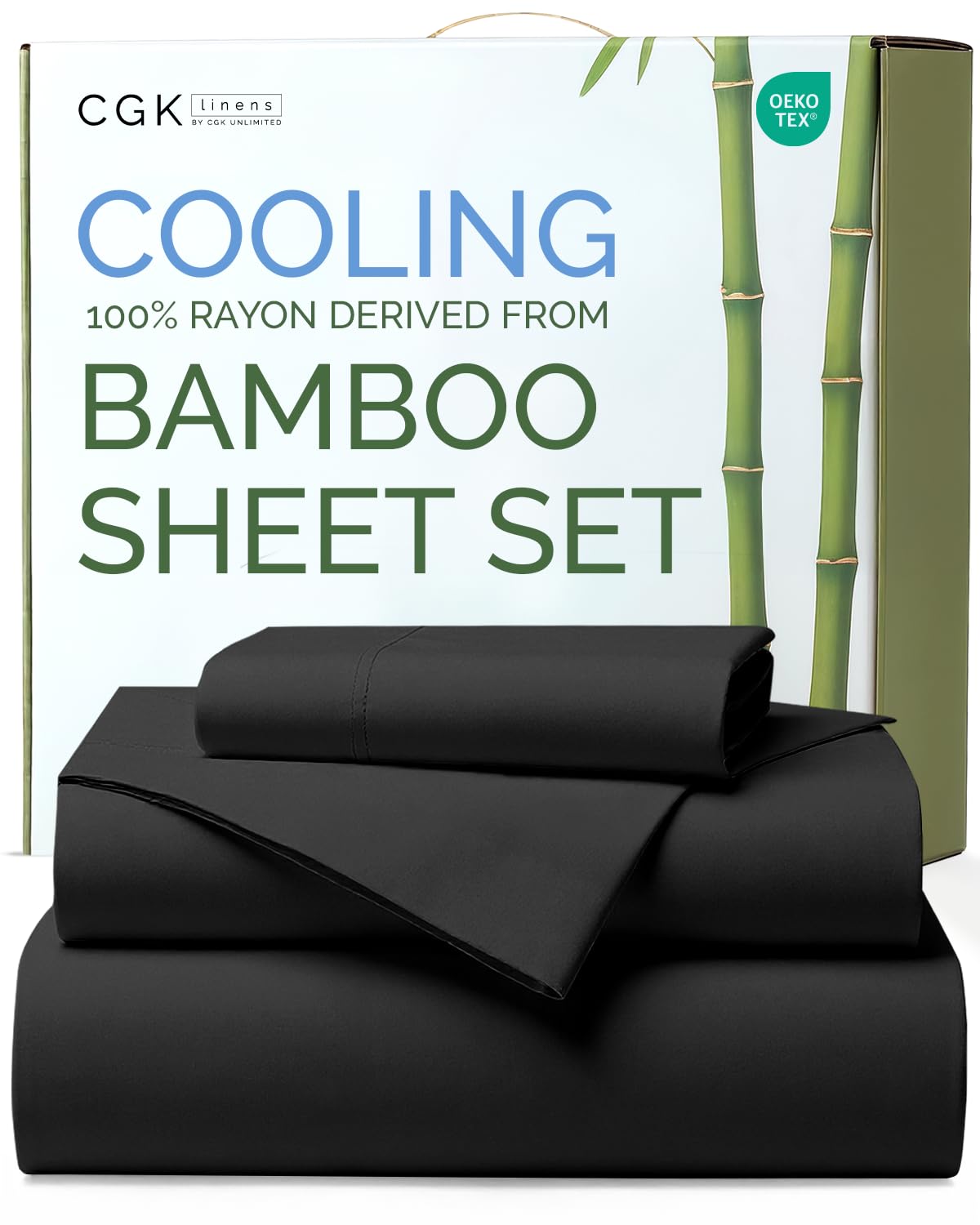 Bamboo Sheet Set Deep Pocket Breathable Bedding Set