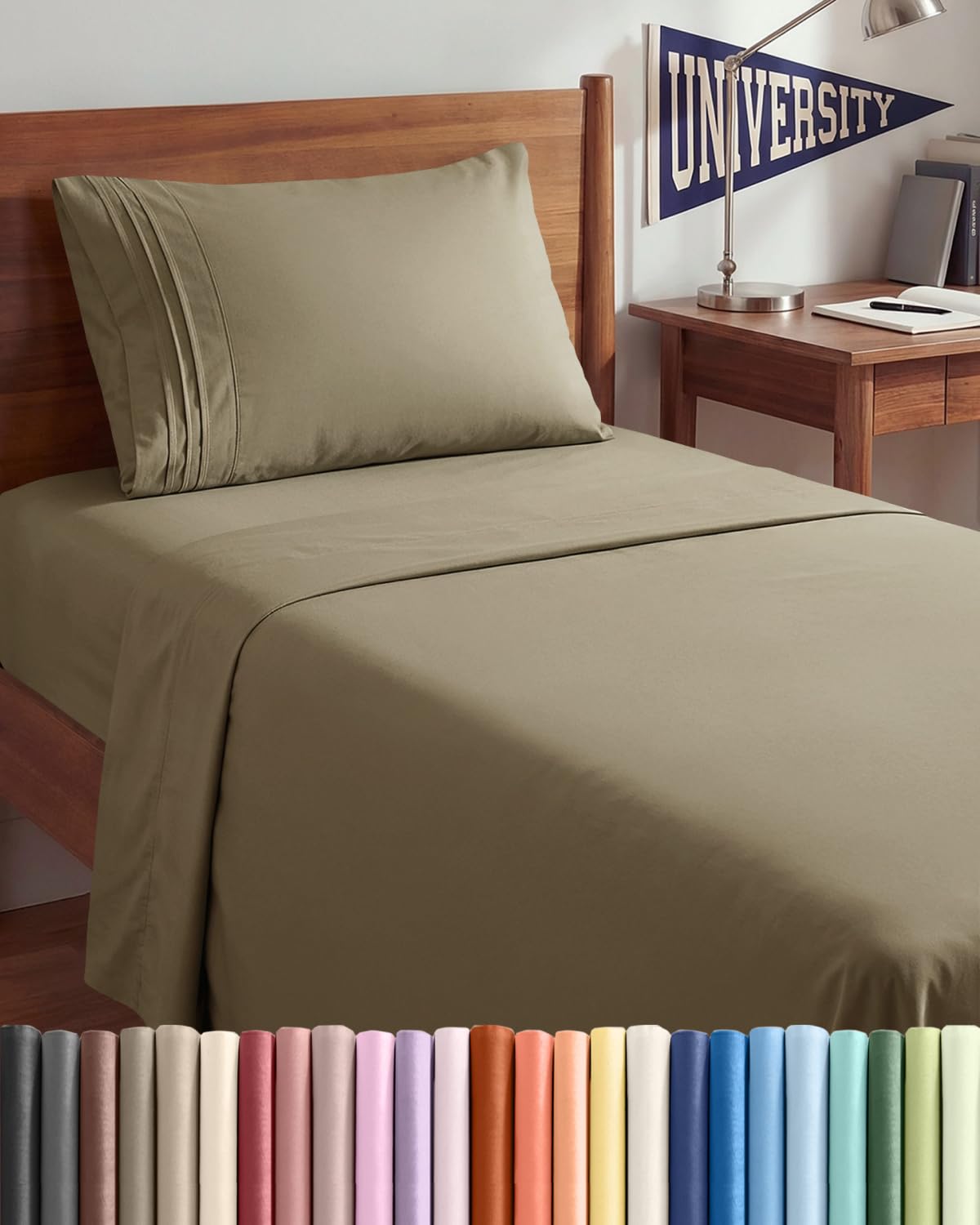 Cooling Sheet Set 4 Piece Ultra Soft Deep Pocket Breathable Bedding