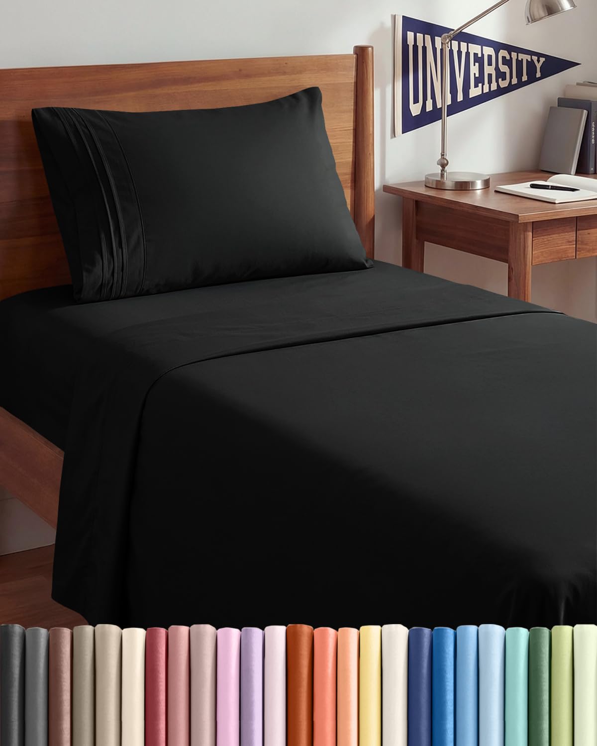 Cooling Sheet Set 4 Piece Ultra Soft Deep Pocket Breathable Bedding