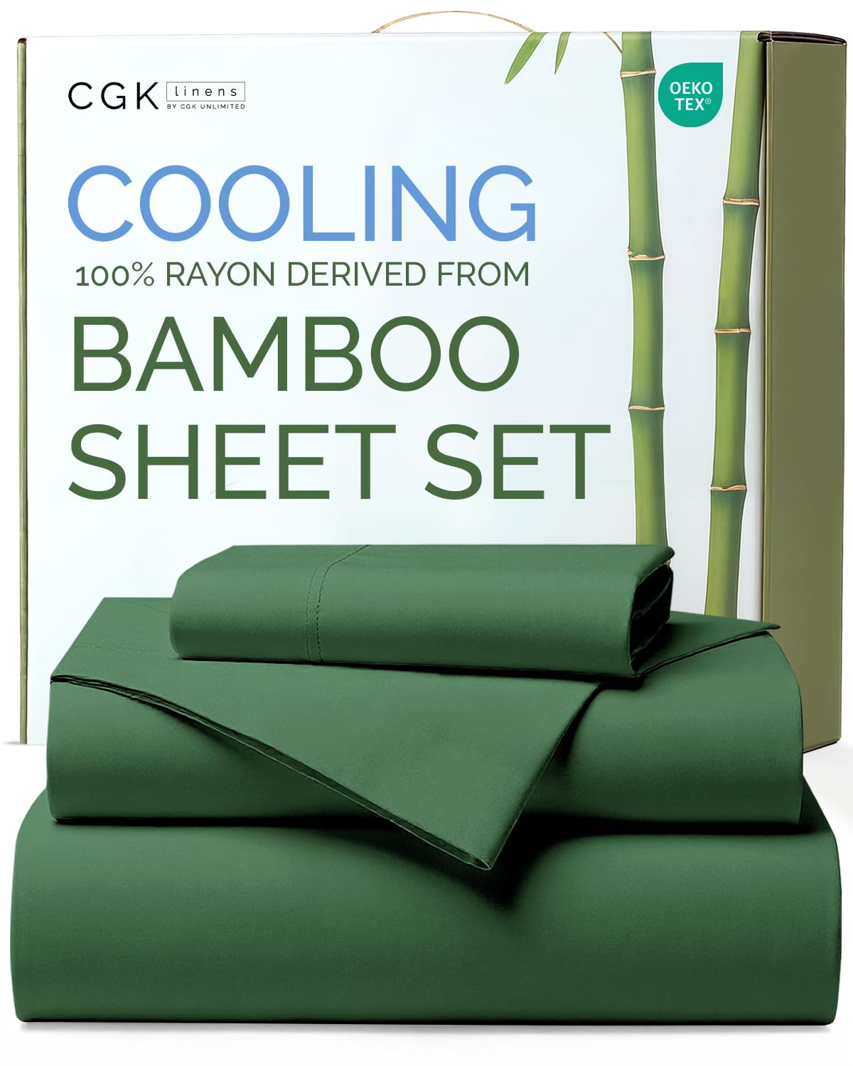 Bamboo Sheet Set Deep Pocket Breathable Bedding Set