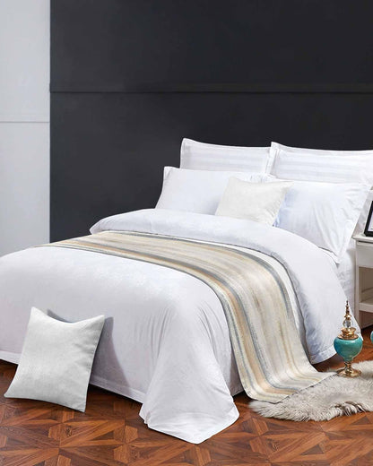 Abstract Bed Runner Luxury Modern Decorative Bed Scarf Bedroom Throw