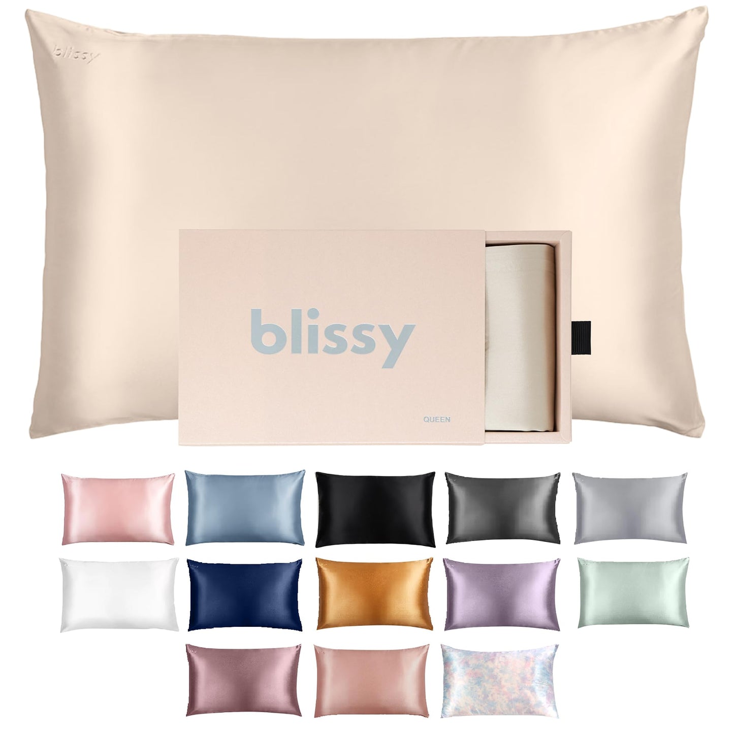 Silk Pillowcase 100% Mulberry Silk 22 Momme Smooth Hair Skin Pillow Cover