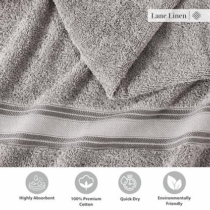 Zero Twist Cotton Bath Towel Set Quick Dry Ultra Absorbent Soft Towels