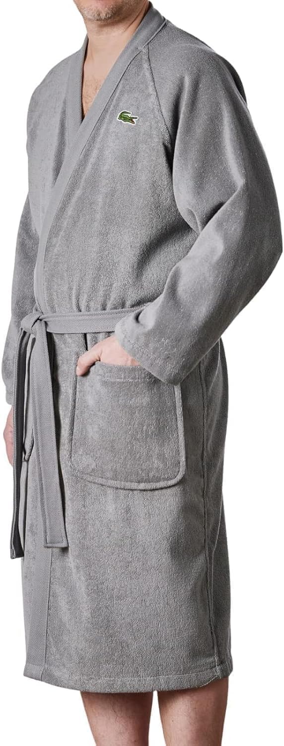 Cotton Terry Bathrobe Unisex Soft Absorbent Quick Dry Spa Robe