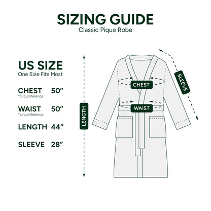 Cotton Terry Bathrobe Unisex Soft Absorbent Quick Dry Spa Robe