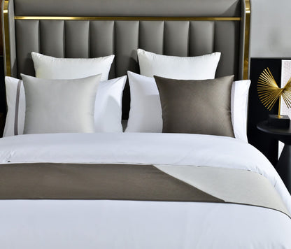 Patchwork Bed Runner Decorative Bedding Scarf Hotel Home Accent