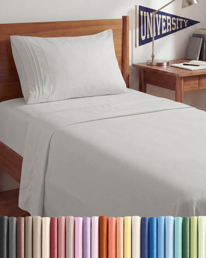 Cooling Sheet Set 4 Piece Ultra Soft Deep Pocket Breathable Bedding