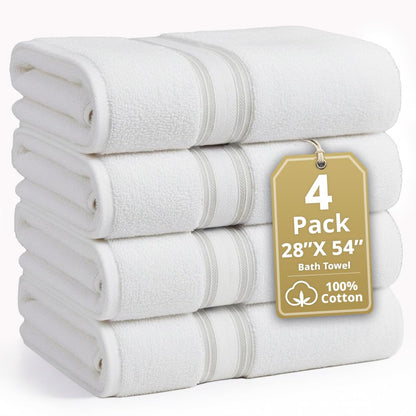 Zero Twist Cotton Bath Towel Set Quick Dry Ultra Absorbent Soft Towels