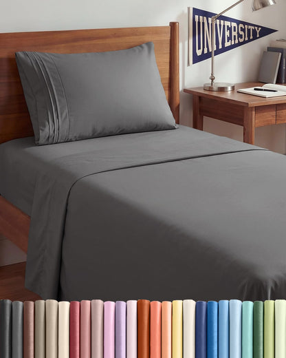 Cooling Sheet Set 4 Piece Ultra Soft Deep Pocket Breathable Bedding