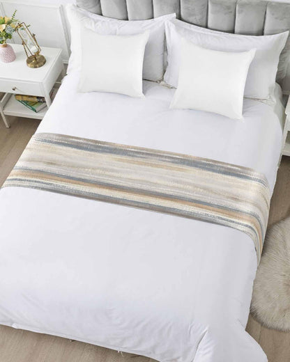 Abstract Bed Runner Luxury Modern Decorative Bed Scarf Bedroom Throw