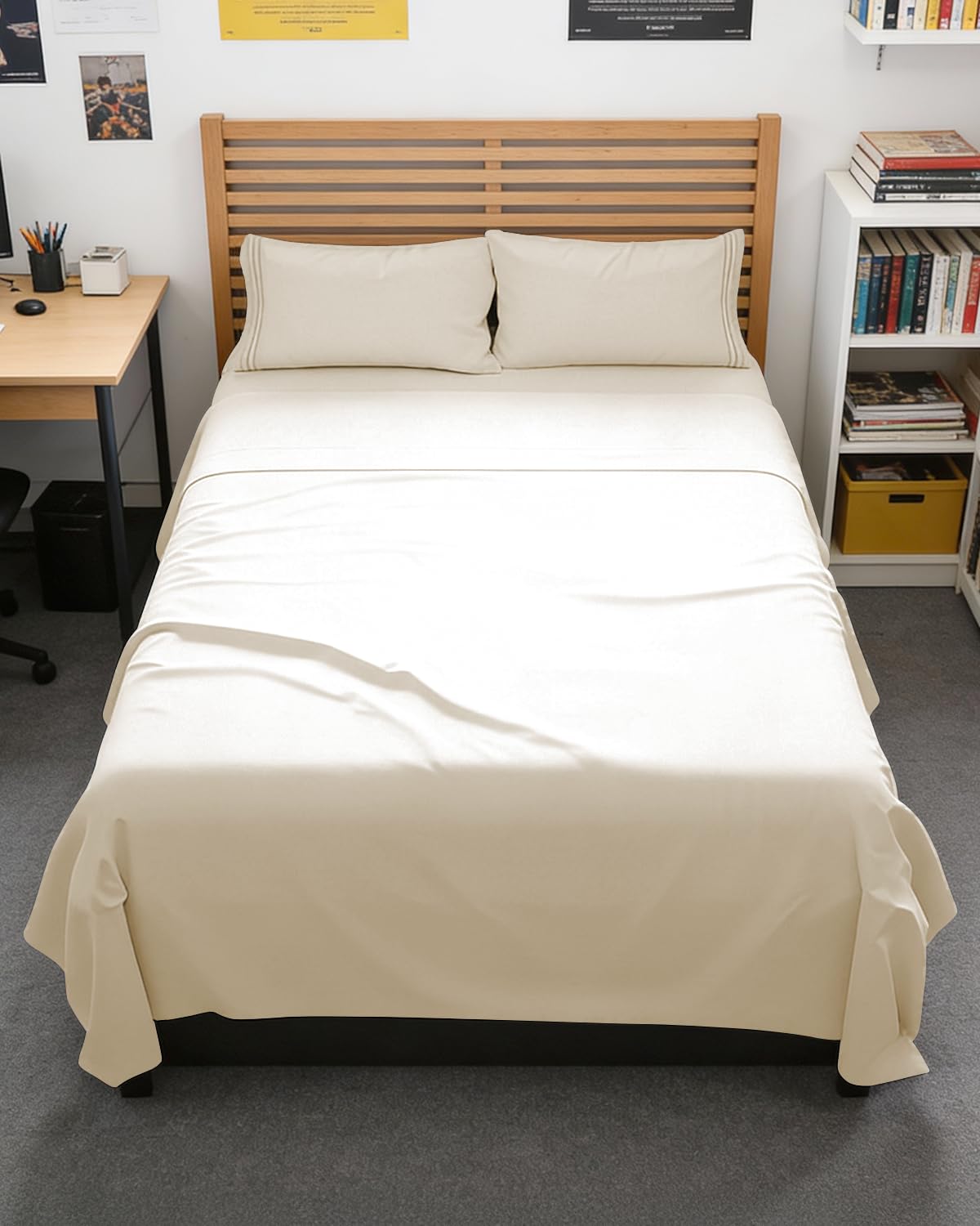 Cooling Sheet Set 4 Piece Ultra Soft Deep Pocket Breathable Bedding