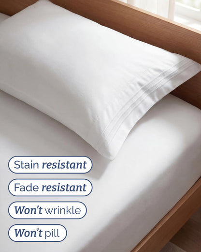 Cooling Sheet Set 4 Piece Ultra Soft Deep Pocket Breathable Bedding
