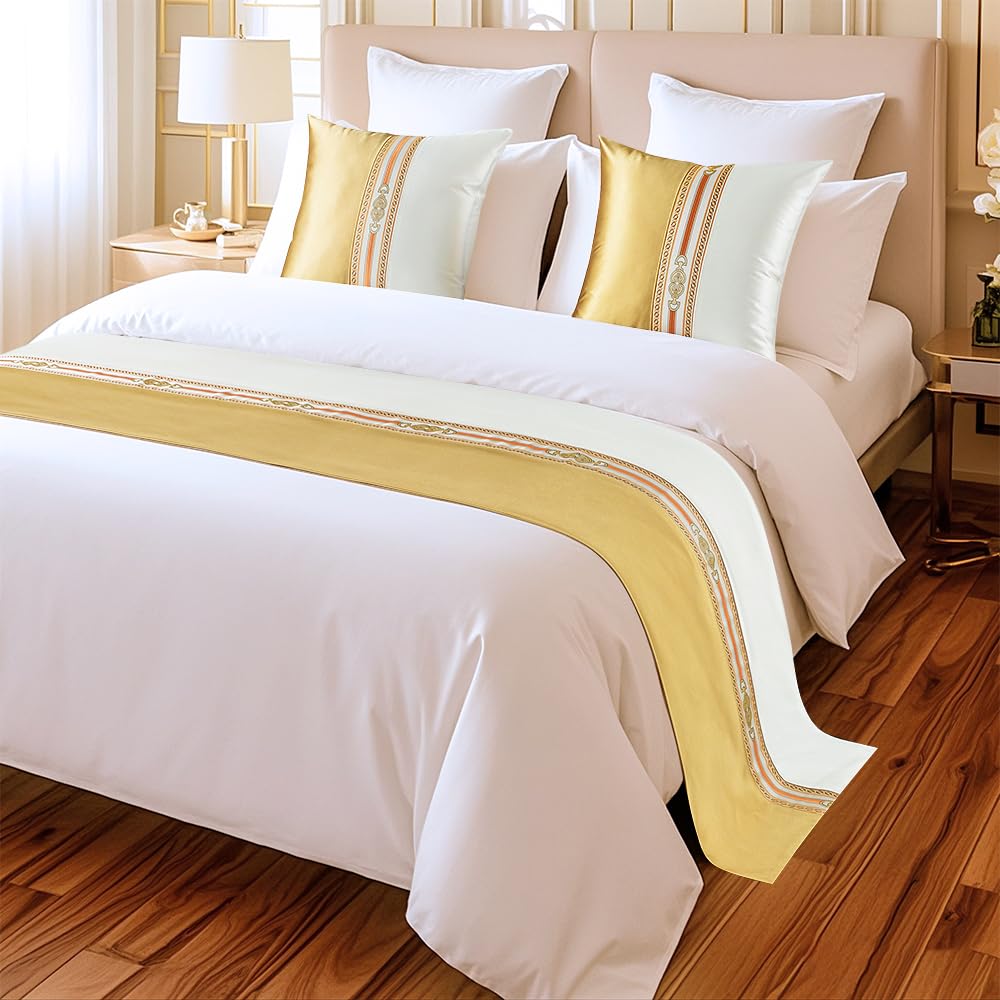 Jacquard Bed Runner Decorative Scarf King Size Hotel Bedding