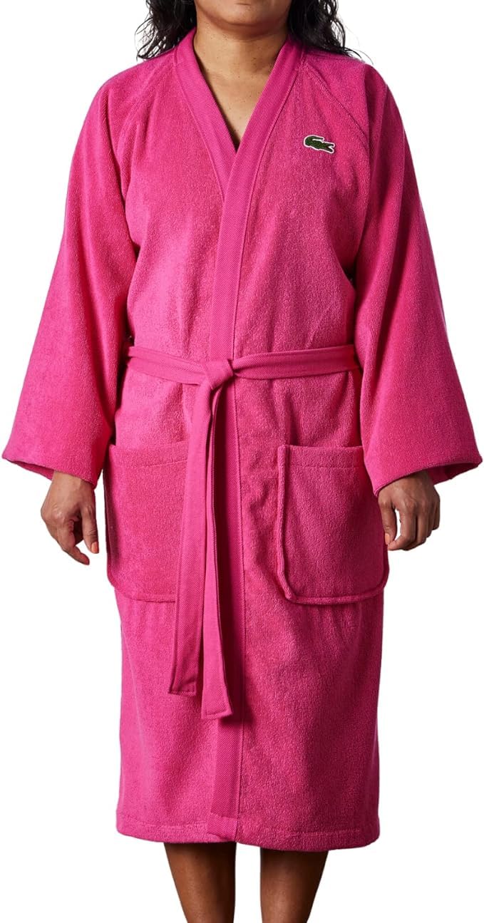 Cotton Terry Bathrobe Unisex Soft Absorbent Quick Dry Spa Robe