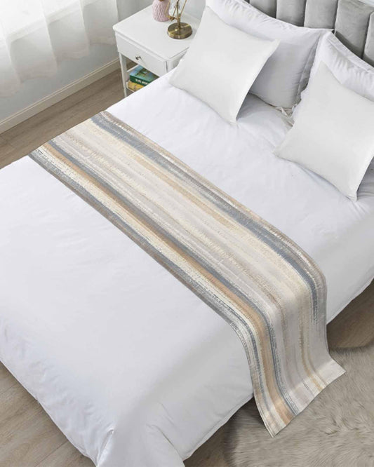 Abstract Bed Runner Luxury Modern Decorative Bed Scarf Bedroom Throw