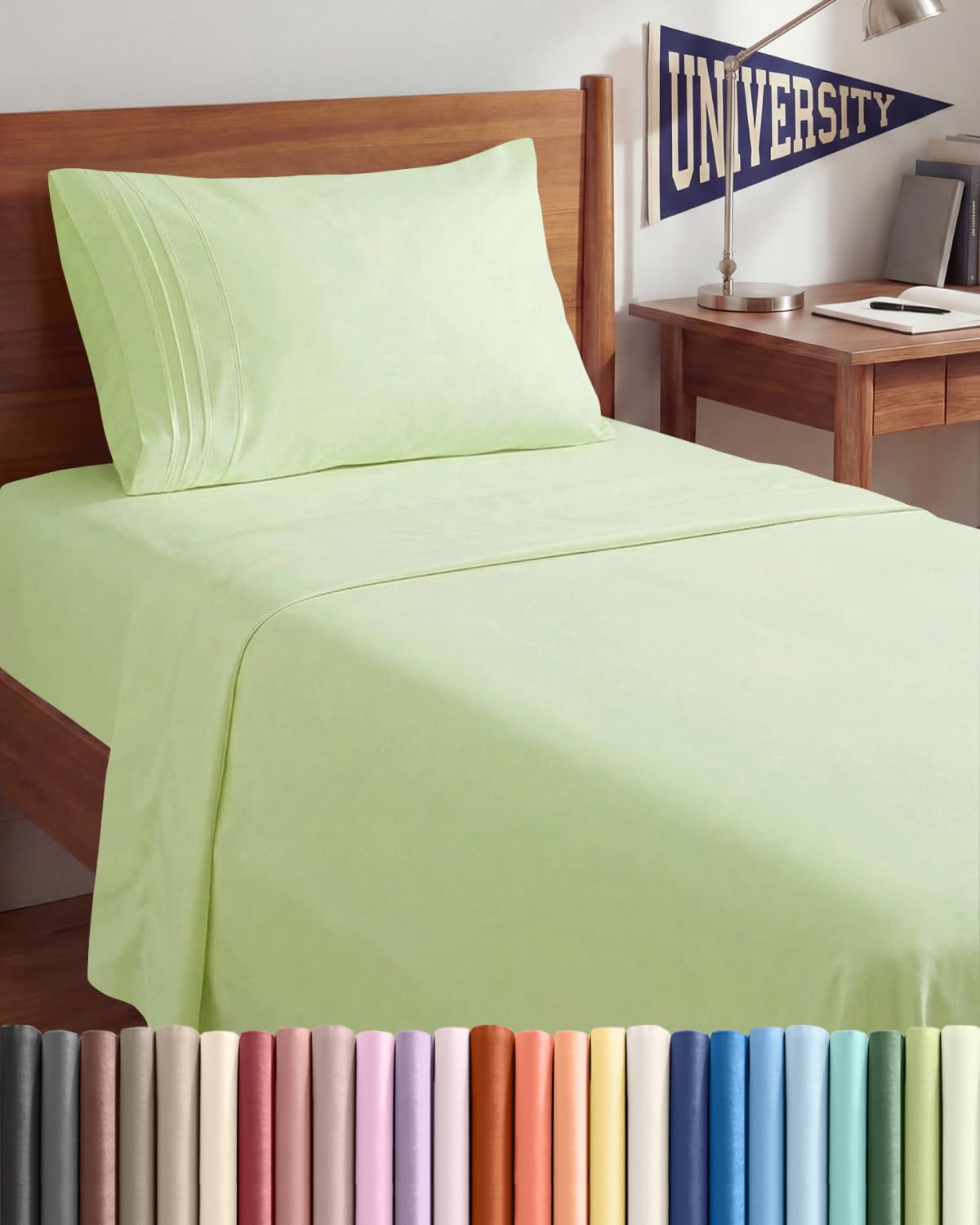 Cooling Sheet Set 4 Piece Ultra Soft Deep Pocket Breathable Bedding