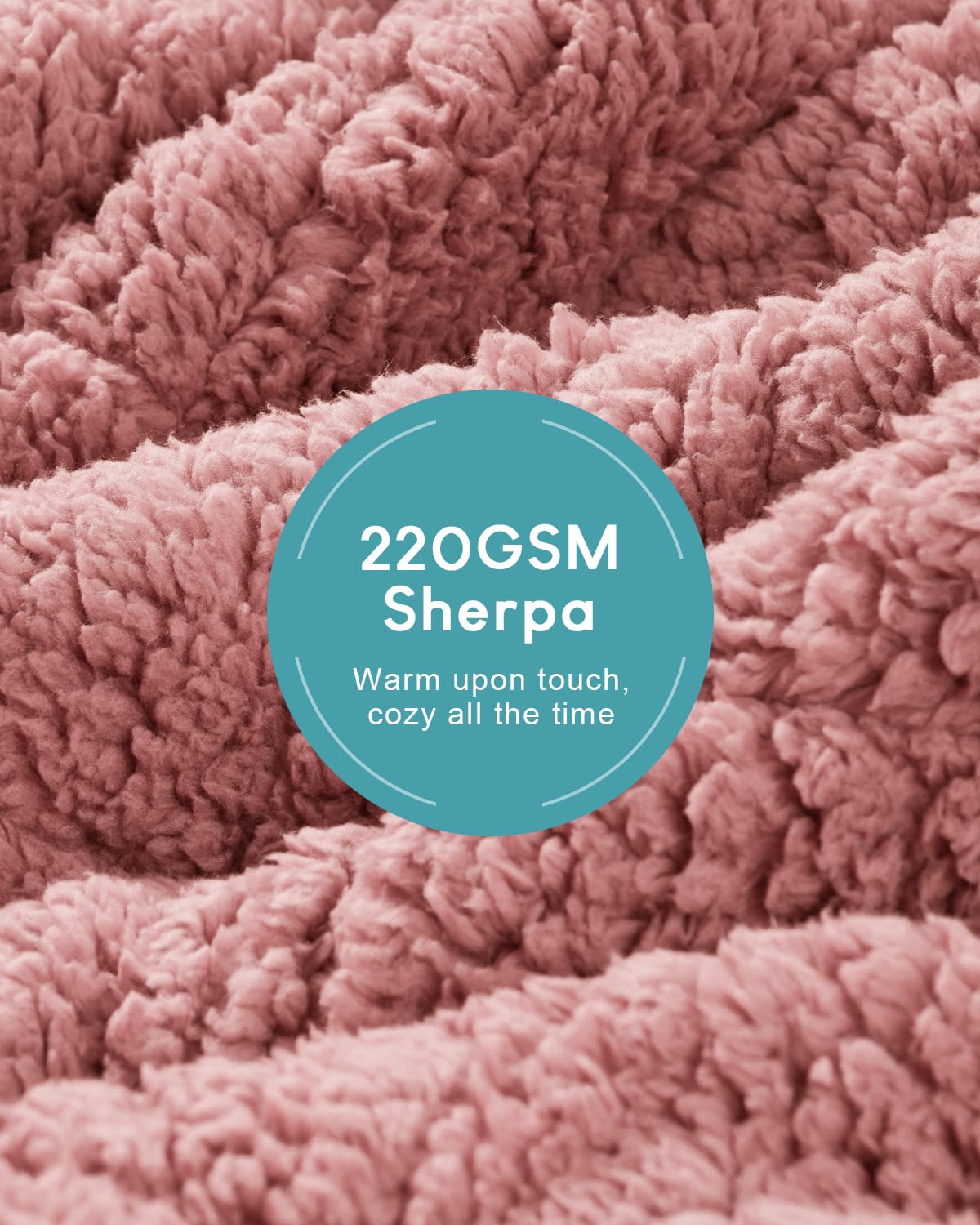 Cottonblue Fleece Sherpa Weighted Blanket