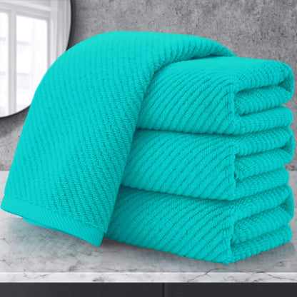 Cotton Bath Towel Set 6 Piece Soft Quick Dry Bathroom Towels Large Gift Set