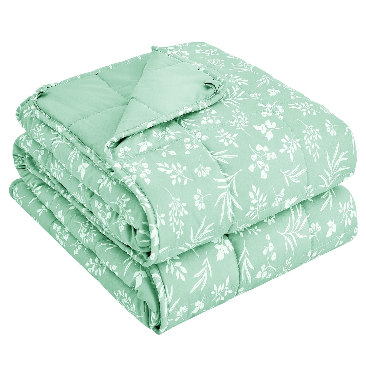 Cooling Weighted Blanket Microfiber Glass Bead Machine Washable Heavy Blanket